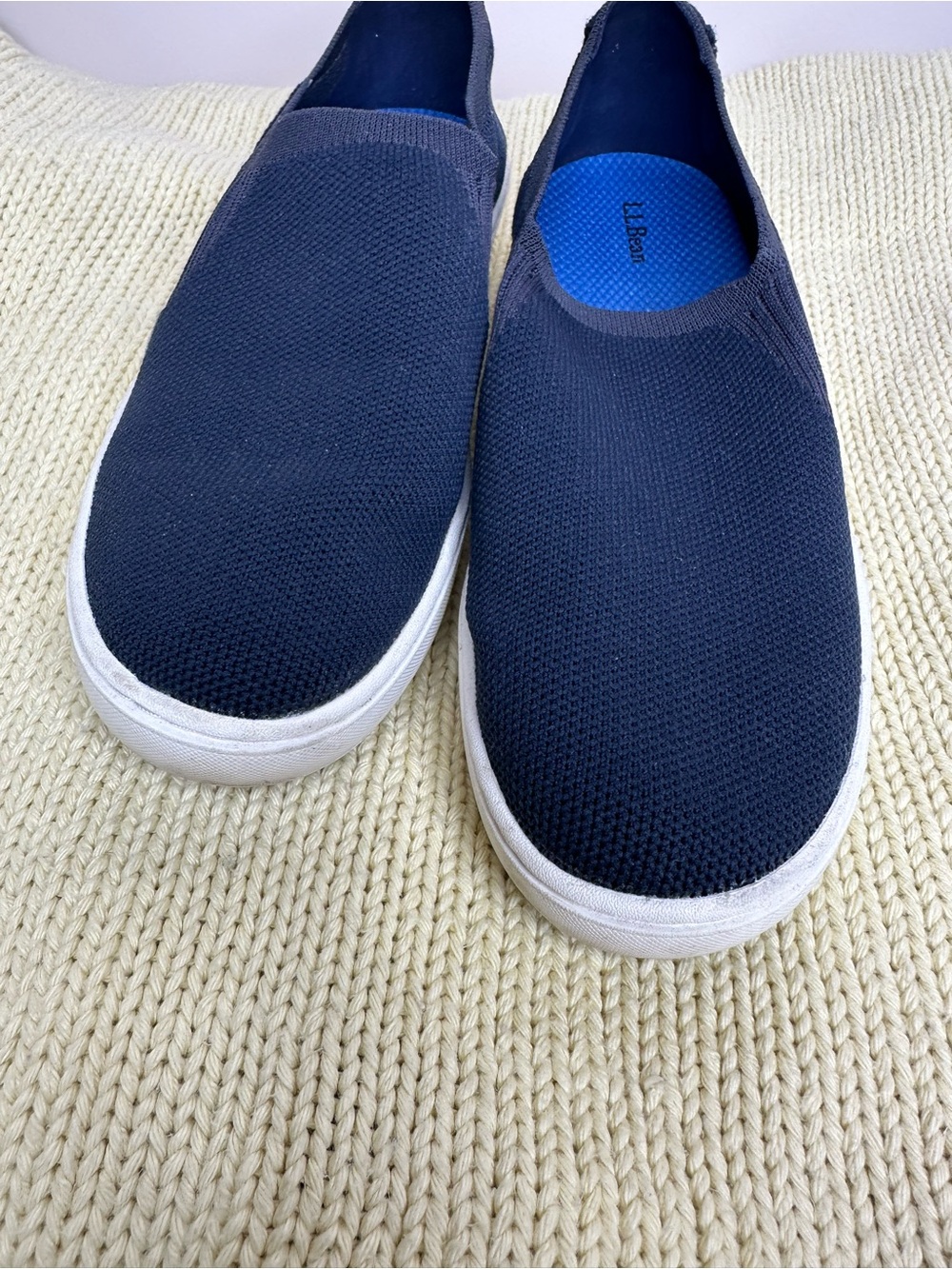 L.L. Bean Women's Navy Slip-On Knit Mules size 7 - Picture 7 of 8